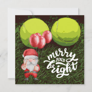 Tennis Weihnachten mit Tennisball für Spieler Holi