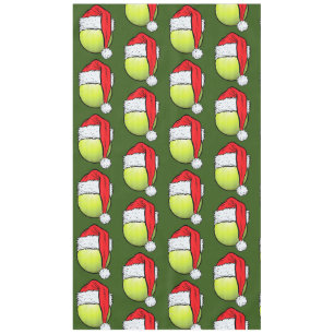Tennis Weihnachten mit Tennisball für Spieler Tischdecke