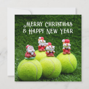 Tennis Weihnachten mit Tennisball und Ornamenten H