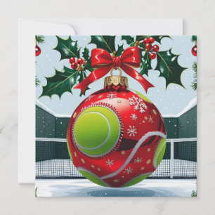 Tennis Weihnachten Thema für den Spieler