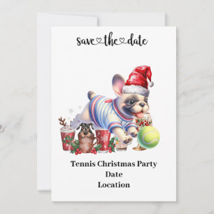 Tennis Weihnachten Thema für Tennis Party Invitati Einladung