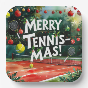 Tennis Weihnachten Thema Joy Liebe Tennis Party Pappteller