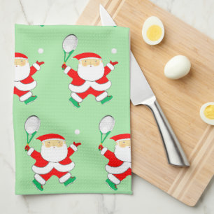 Tennis-Weihnachts-Küchenhandtuch Geschirrtuch