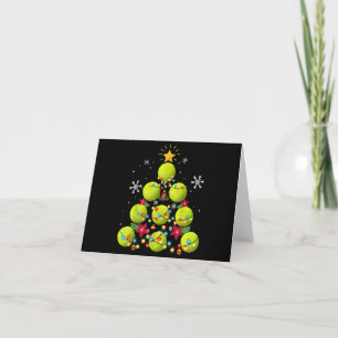 Tennis-Weihnachtsbaum-Geschenke Einladung