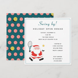 Tennis Weihnachtsfeiertag lädt ein Einladung