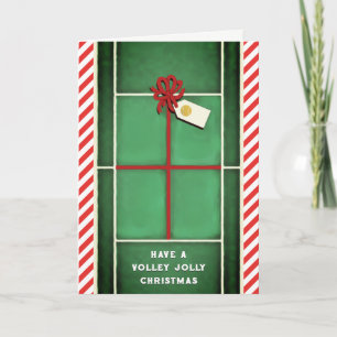 Tennis Weihnachtsfeiertagen Grußkarten Feiertagskarte