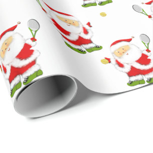 Tennis Weihnachtsgeschenk Geschenkpapier