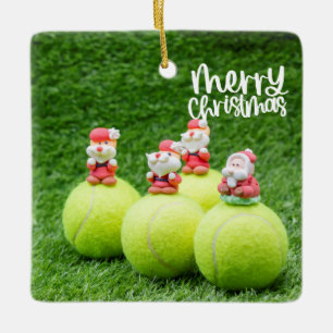 Tennis Weihnachtsgeschenke für Tennisspieler Keramikornament