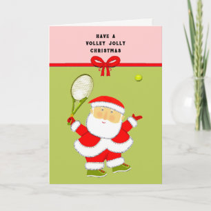 Tennis-Weihnachtsgruß Feiertagskarte