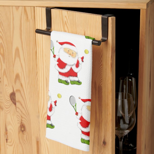 Tennis Weihnachtshandtuch Geschirrtuch (Drittel gefaltet)