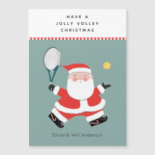 Tennis-Weihnachtskarten Magnetkarte