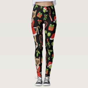 Tennis-Weihnachtsthema für Siamkatzenliebhaber Leggings