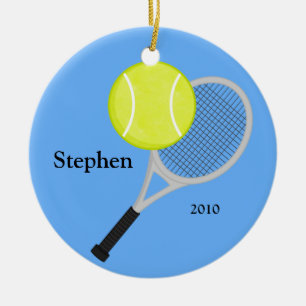 Tennis-Weihnachtsverzierung Keramik Ornament