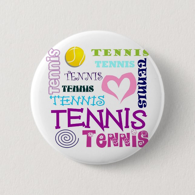 Tennis-Wiederholen Button (Vorderseite)