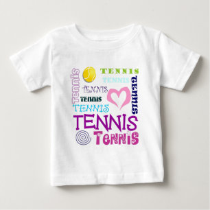 Tennis wiederholt baby t-shirt