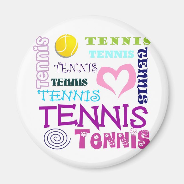 Tennis wiederholt magnet (Vorne)