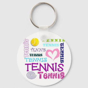 Tennis wiederholt schlüsselanhänger