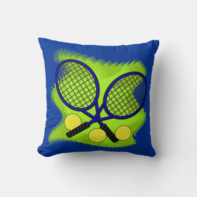 Tennis-Wurfs-Kissen Kissen (Vorderseite)