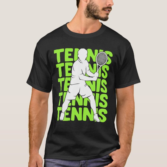 Tennis Youth Men Boys Kinder T Shirt (Vorderseite)