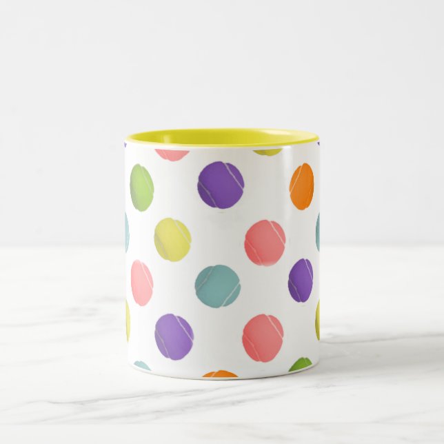 Tennis Zweifarbige Tasse (Mittel)