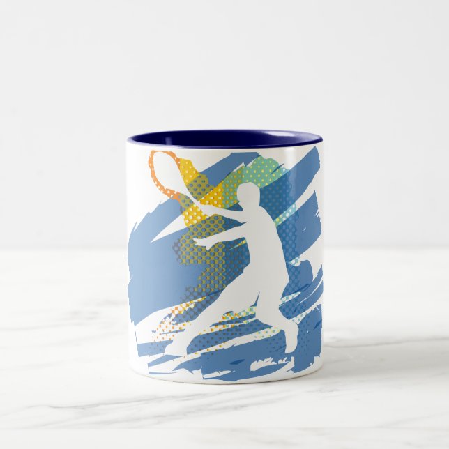 TENNIS ZWEIFARBIGE TASSE (Mittel)