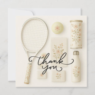 Tennisausrüstung Schläger für Spieler Dankeskarte