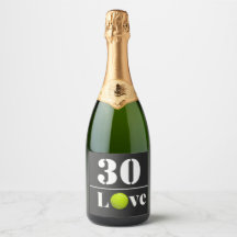 Tennisball 30. Geburtstag mit Liebe