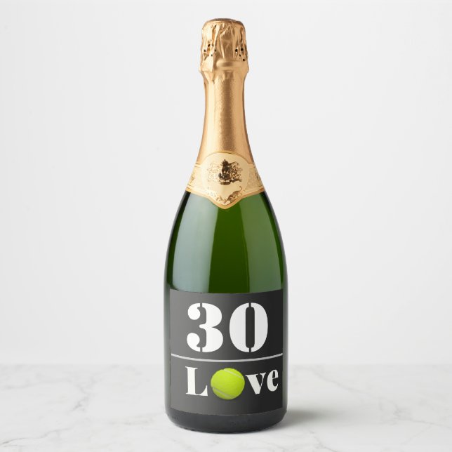 Tennisball 30. Geburtstag mit Liebe (Vorderseite)