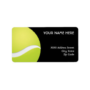 Tennisball-Adressen-Etiketten Adressaufkleber