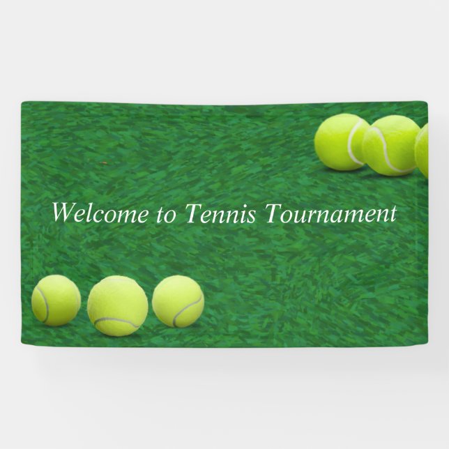 Tennisball auf Willkommensbanner Banner (Horizontal)