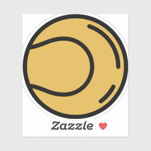 Tennisball Aufkleber (Blatt)