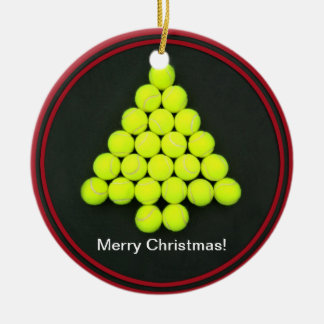 Tennisball-Baum-Verzierung Keramik Ornament