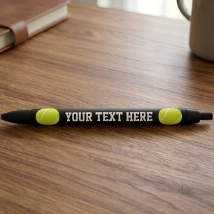 Tennisball benutzerdefinierter Teamname oder Text Kugelschreiber