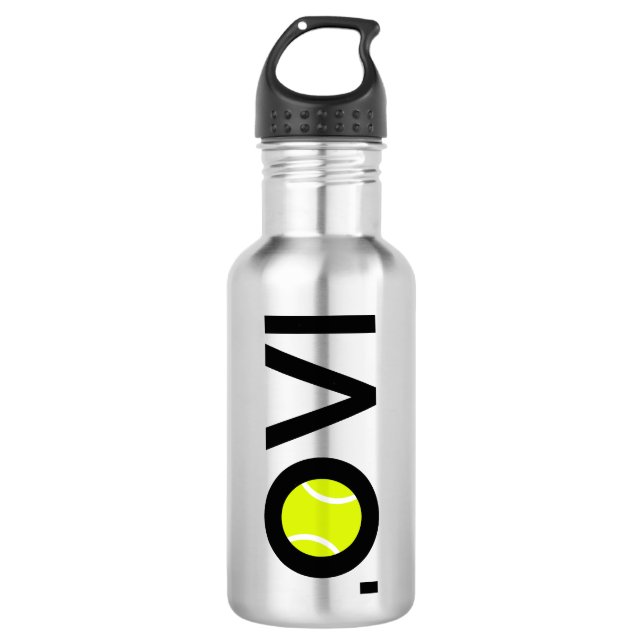 Tennisball Edelstahlflasche (Vorderseite)