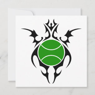 Tennisball Einladung