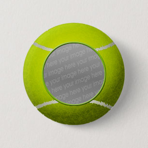 Tennisball-Foto Button