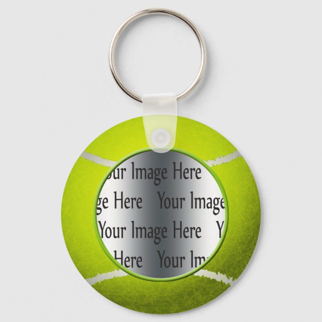 Tennisball-Foto Schlüsselanhänger (Vorderseite)