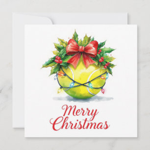 Tennisball Frohe Weihnachten Urlaub 