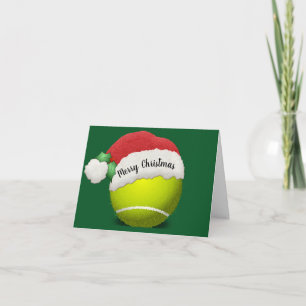 Tennisball gefaltete Grußkarte Karte
