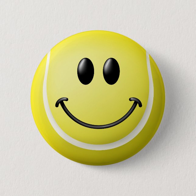 Tennisball-Gesicht Button (Vorderseite)