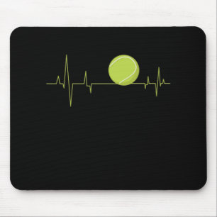 Tennisball Herzschlag EKG Mousepad