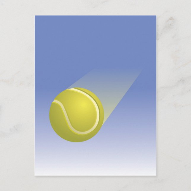Tennisball im Flight Postkarte (Vorderseite)
