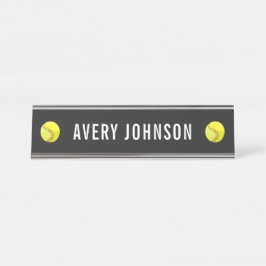 Tennisball im Wasser Balls Trainer Custom Sport Schreibtischnamensplakette