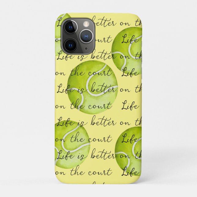 Tennisball ist besser auf dem Platz Case-Mate iPhone Hülle (Rückseite)