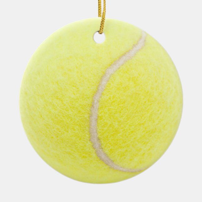 Tennisball Keramik Ornament (Vorne)