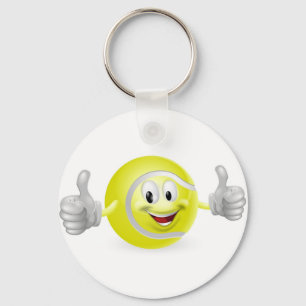 Tennisball-Maskottchen Schlüsselanhänger