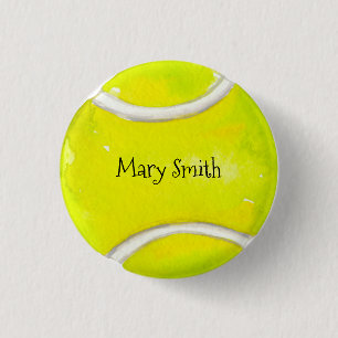 Tennisball mit deinem Namen Button
