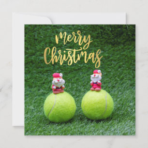 Tennisball mit dem Weihnachtsmann