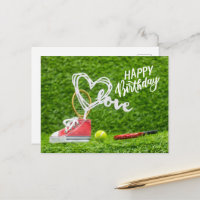 Tennisball mit Happy Birthday mit Liebe