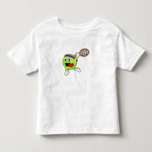 Tennisball mit Tennisschläger Kleinkind T-shirt